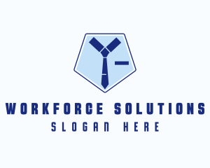 Collar Necktie Staffing logo design