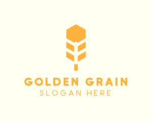 Agricultural Wheat Grain  logo design