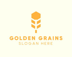 Agricultural Wheat Grain  logo design