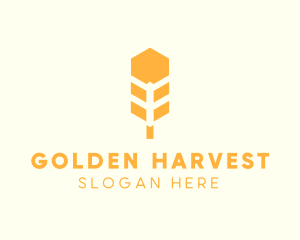 Agricultural Wheat Grain  logo design