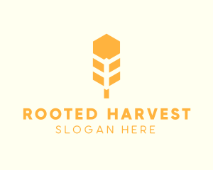 Agricultural Wheat Grain  logo design