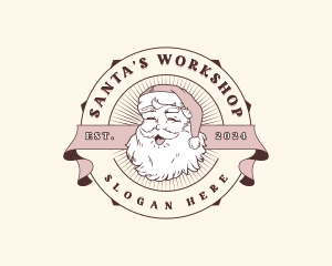 Christmas Santa Claus logo design