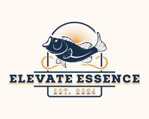 Ocean Seafood Fishing Logo