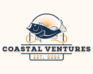 Ocean Seafood Fishing logo design