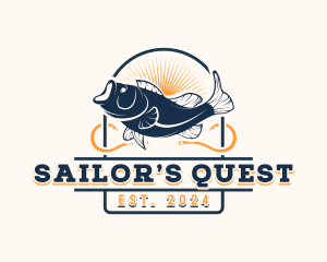 Ocean Seafood Fishing logo design