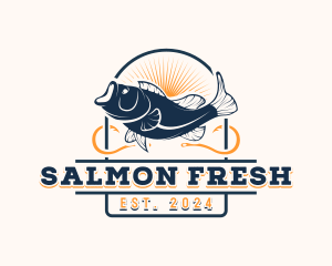 Ocean Seafood Fishing logo design