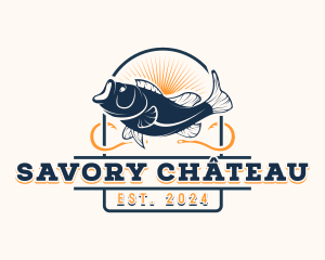 Ocean Seafood Fishing logo design