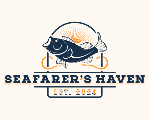 Ocean Seafood Fishing logo design