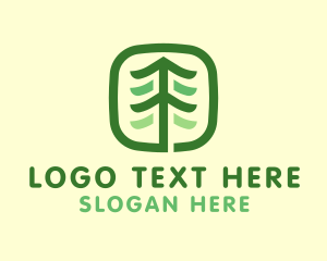 Gardening Pine Tree logo