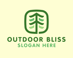 Gardening Pine Tree logo design