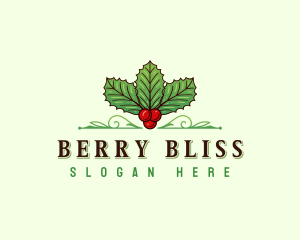 Holly Berry Plant logo design