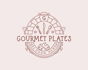 Gourmet Oven Restaurant logo design