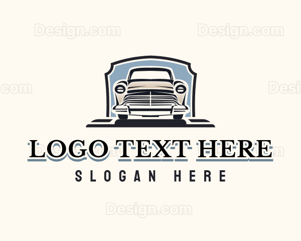 Retro Car Garage Logo