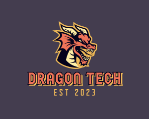 Dragon Animal Gaming logo design