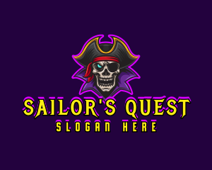 Pirate Skull Gaming logo design