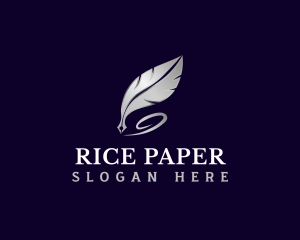 Feather Quill Pen logo design