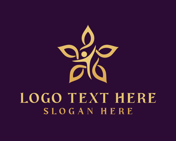 Elegant Wellness Flower logo