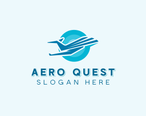 Flight Aviation Plane logo