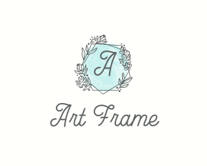 Chic Floral Frame  logo design