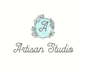 Chic Floral Frame  logo design