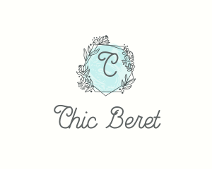 Chic Floral Frame  logo design