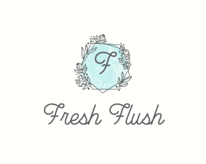 Chic Floral Frame  logo design