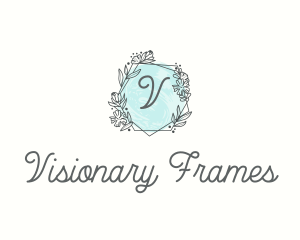 Chic Floral Frame  logo design