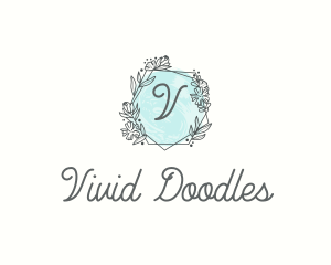 Chic Floral Frame  logo design