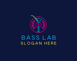 Cocktail Disco Bar Nightclub logo design