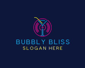 Cocktail Disco Bar Nightclub logo design