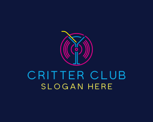 Cocktail Disco Bar Nightclub logo design