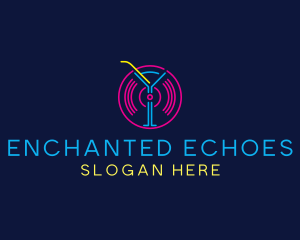 Cocktail Disco Bar Nightclub logo design