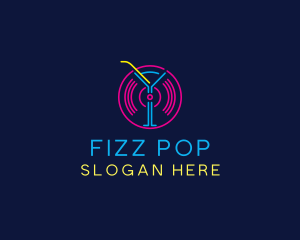 Cocktail Disco Bar Nightclub logo design