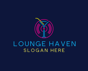 Cocktail Disco Bar Nightclub logo design