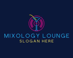 Cocktail Disco Bar Nightclub logo design