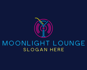 Cocktail Disco Bar Nightclub logo design