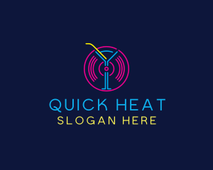 Cocktail Disco Bar Nightclub logo design