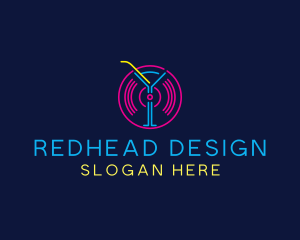 Cocktail Disco Bar Nightclub logo design