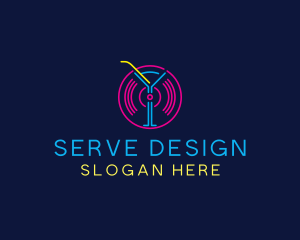 Cocktail Disco Bar Nightclub logo design