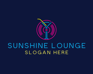 Cocktail Disco Bar Nightclub logo design