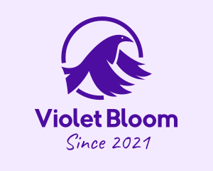 Violet Flying Bird logo