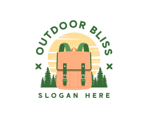 Outdoor Backpack Camping logo design