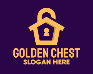 Golden Lock House logo design