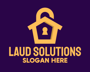 Golden Lock House logo design