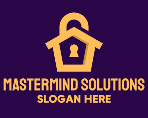 Golden Lock House logo design