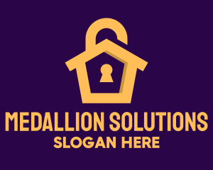 Golden Lock House logo design