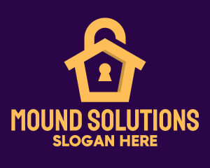 Golden Lock House logo design