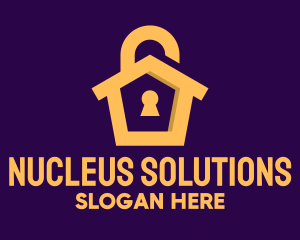 Golden Lock House logo design