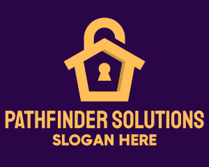 Golden Lock House logo design