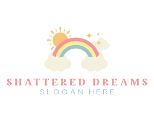 Dream Rainbow Clouds logo design